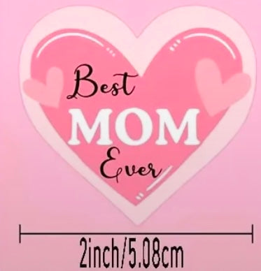Large Mothers Day Stickers -Assorted 5cm (100)