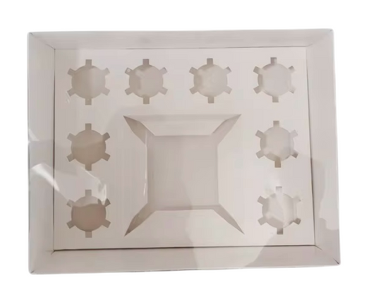 Bento Cupcake Box 8 Hold Clear Lid