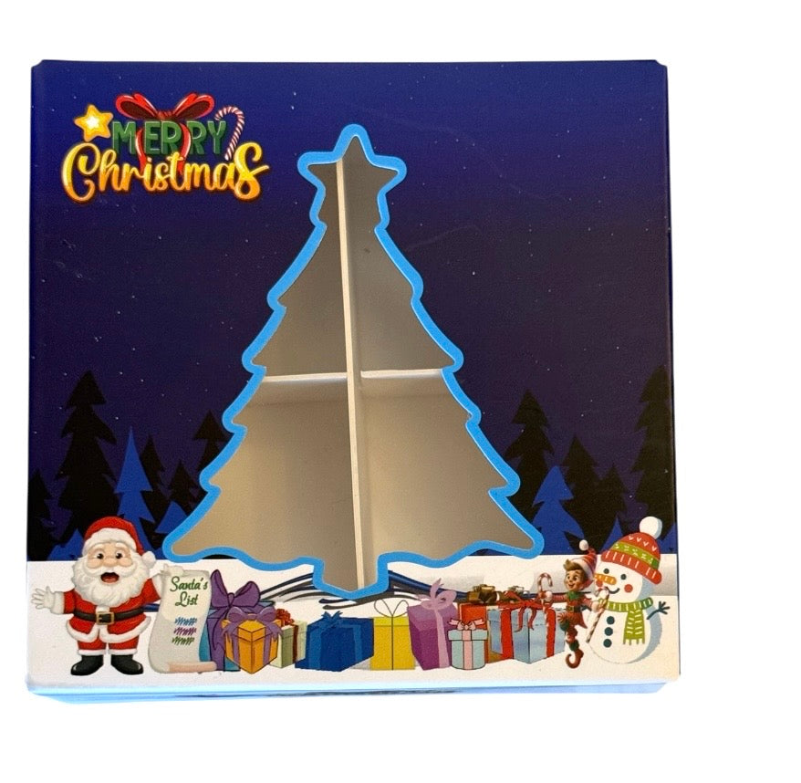 Empty pick and mix box Christmas Box 10x10x3cm