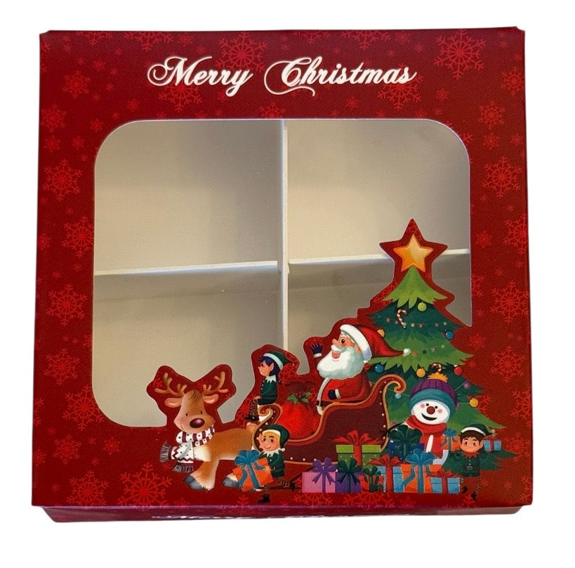 Empty pick and mix box Christmas Box 10x10x3cm