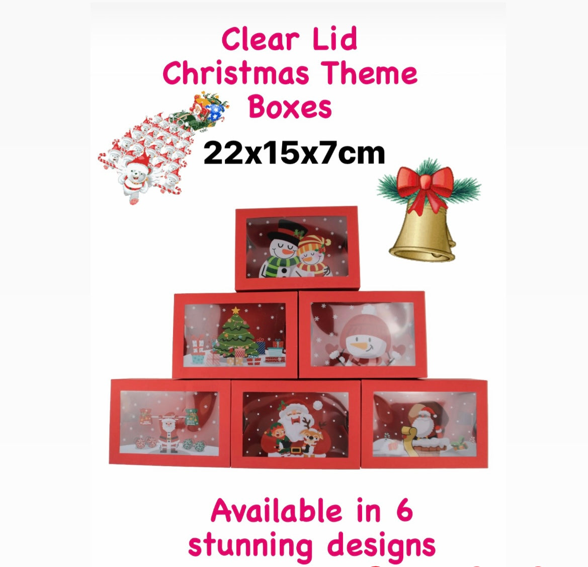 Christmas Treat Boxes -Assorted Designs
