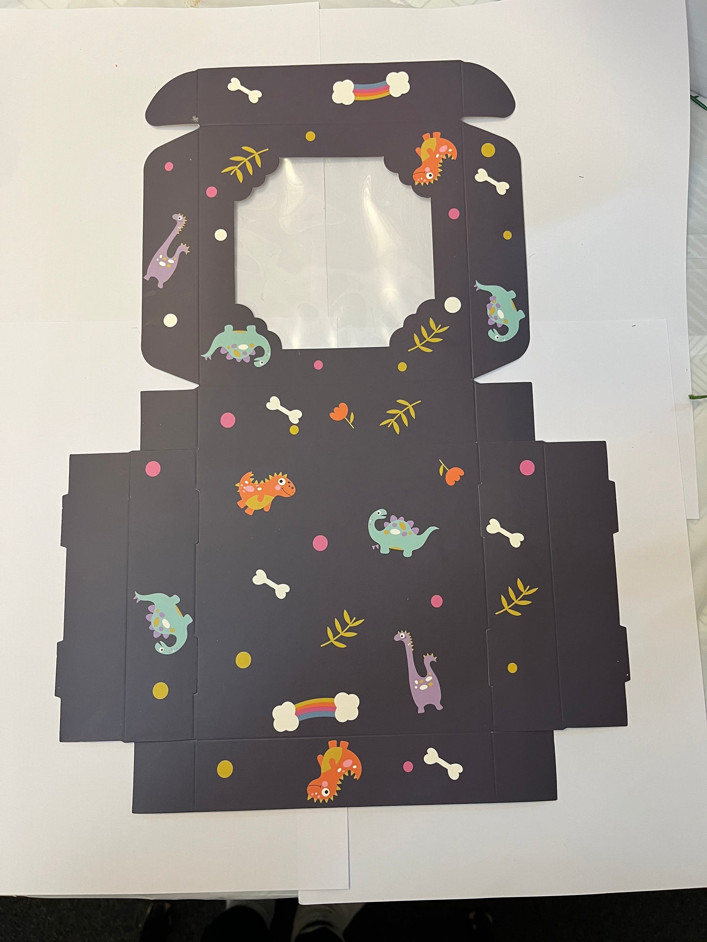 Empty Pick And Mix Box Dinosaur Design 15*15*3.5cm