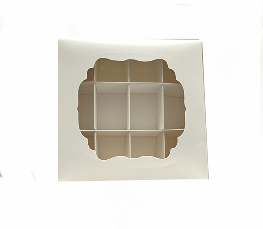 Empty Pick And MIx Box White Fancy Window
