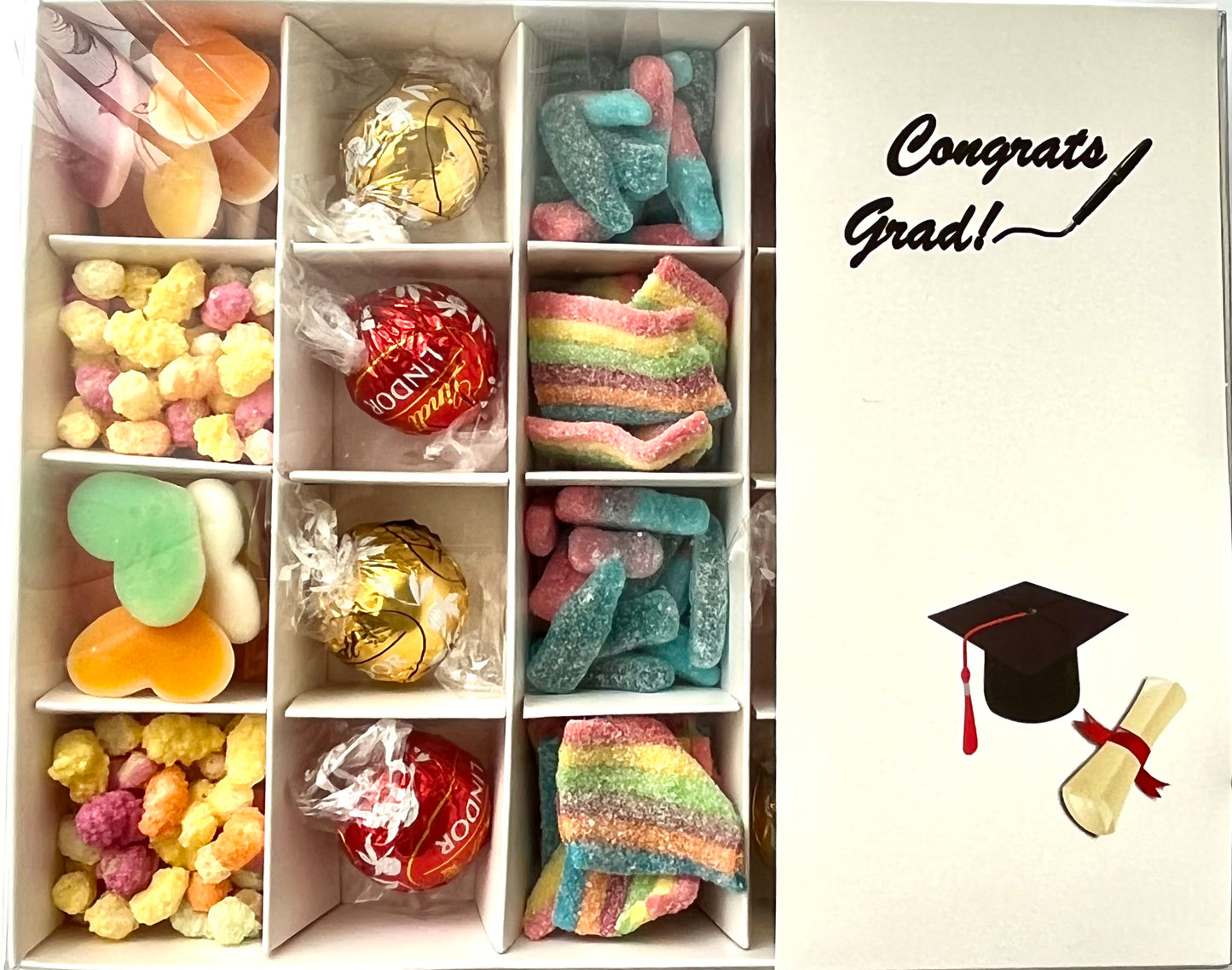 Clear Lid Box With Printed Band - Graduation design