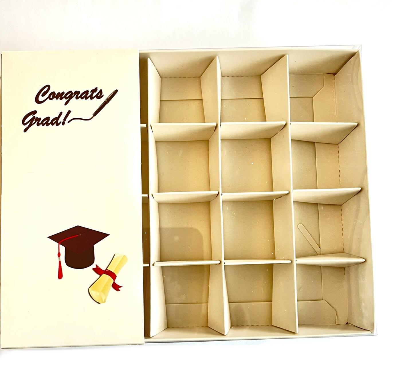 Clear Lid Box With Printed Band - Graduation design
