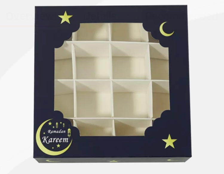 Empty Pick and Mix Boxes Ramadan Theme