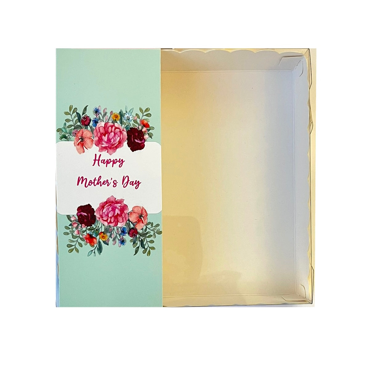Clear Lid Box With Sleeve - 15*15*3.5cm Mothers Day