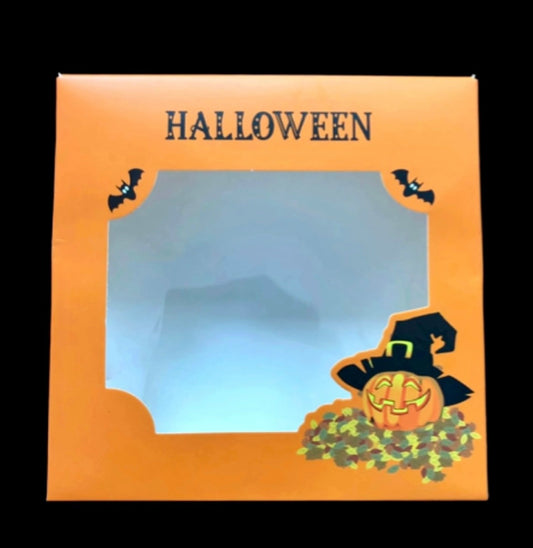 Empty Pick And Mix Box -Orange Halloween Theme Box