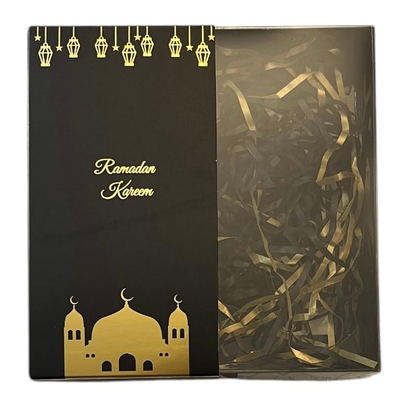 Clear Lid Box Ramadan Design with Band