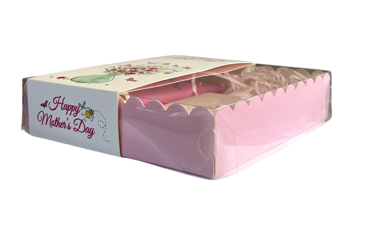 Clear Lid Box With Printed Sleeve - 15*15*3.5cm Mothers Day