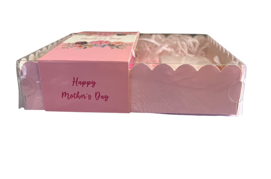 Clear Lid Box With Sleeve - 15*15*3.5cm Mothers Day