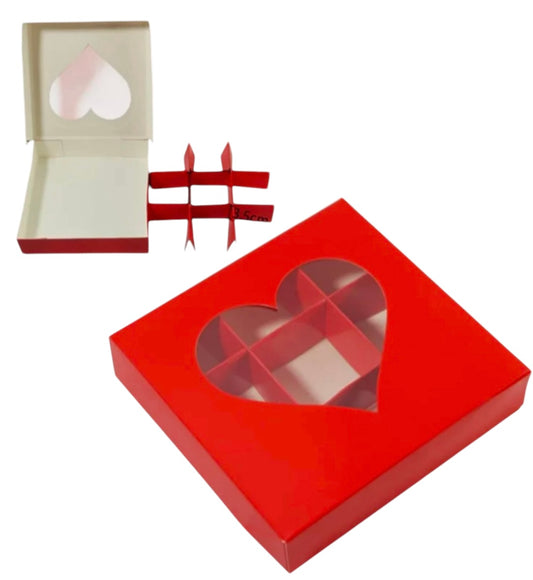 Empty Pick And MIx Box Heart Window-