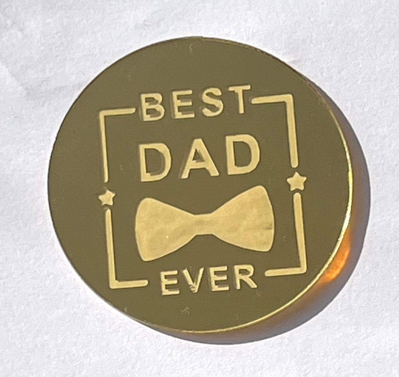 Acrylic Cupcake Topper DAD