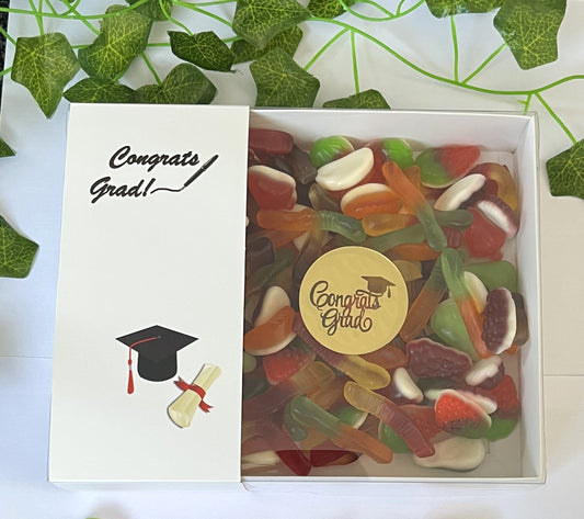 Clear Lid Box With Printed Band  - Graduation design