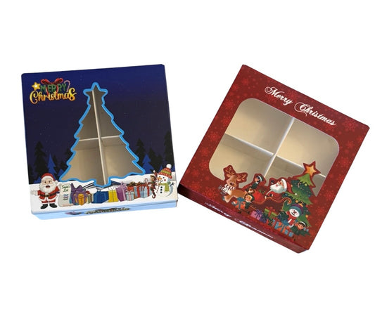 Empty pick and mix box  Christmas  Box 10x10x3cm