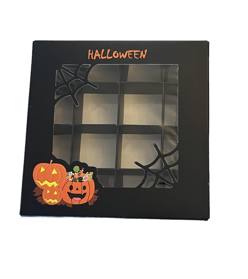 Empty Pick And Mix Box -Black Halloween Theme 15*15*3,5cm