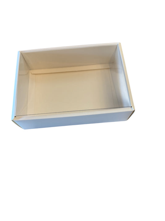 Clear Lid Box - White 18*13*5cm