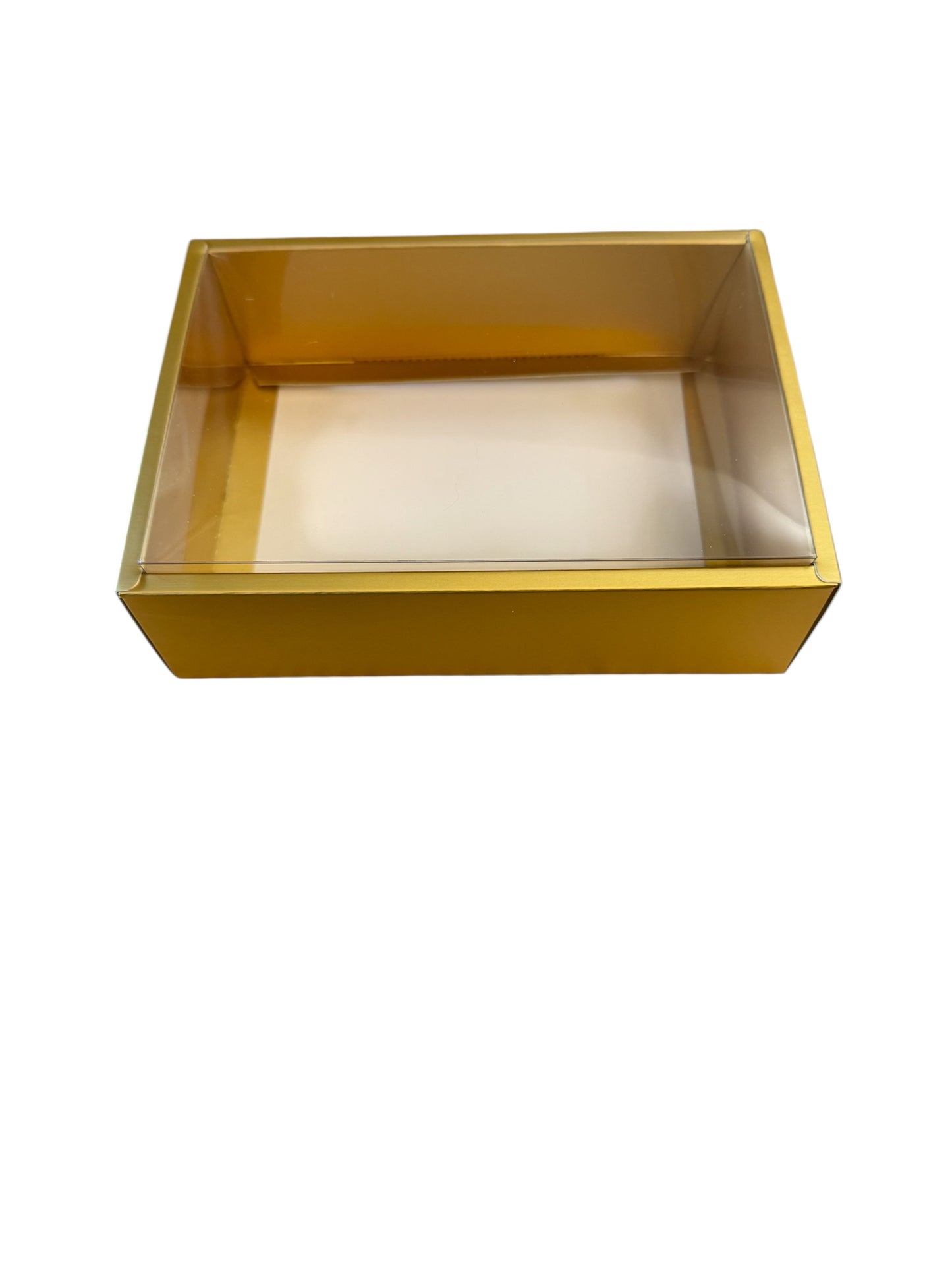 Clear Lid Box - Gold 18*13*5cm