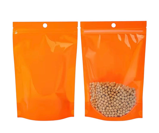Resealable Stand Up Pouch 16*24cm Orange
