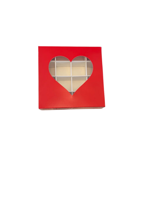 Empty Pick And MIx Box Heart Window-
