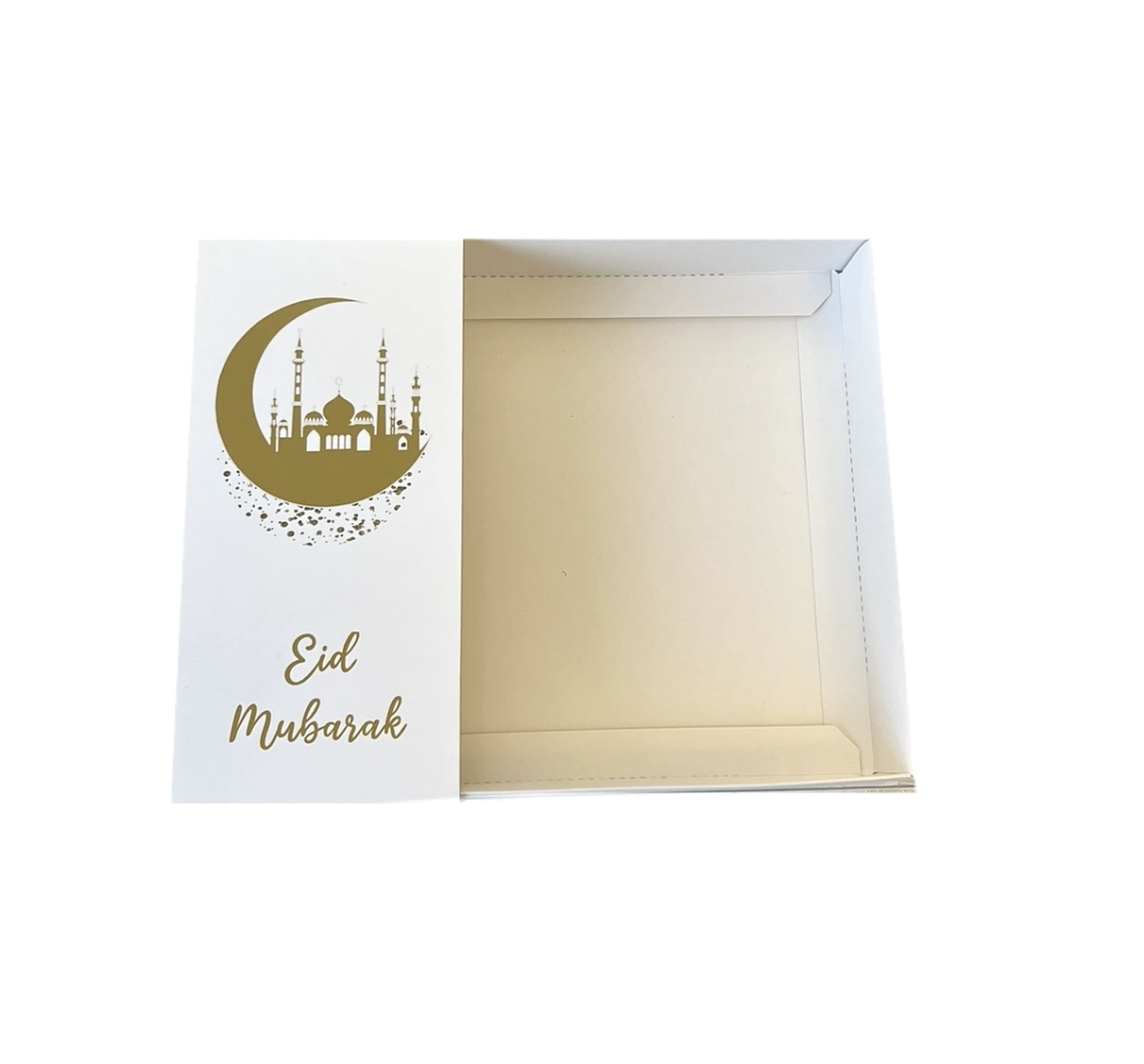 Eid Mubarak Clear Lid Box with Band