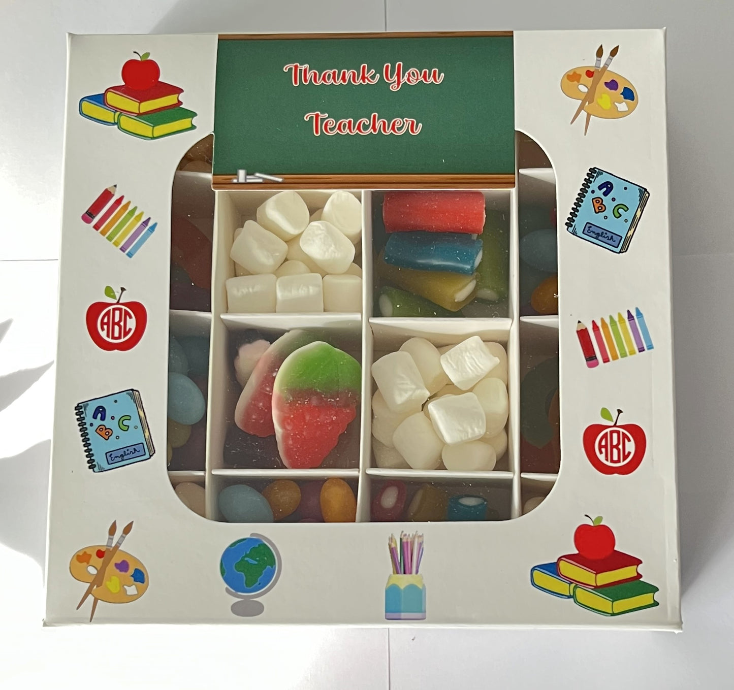 Empty Pick And Mix Box Thank You Teacher Theme