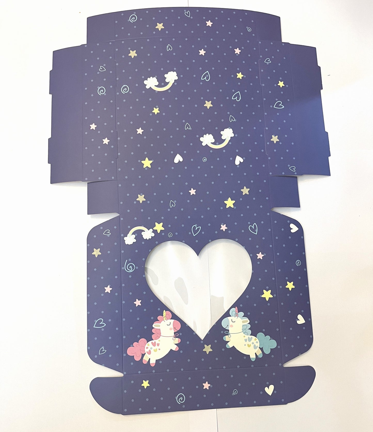 Empty Pick And Mix Box Unicorn Design 15*15*3.5cm