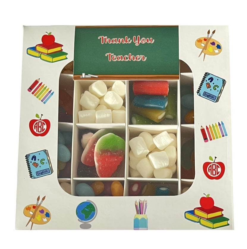 Empty Pick And Mix Box Thank You Teacher Theme