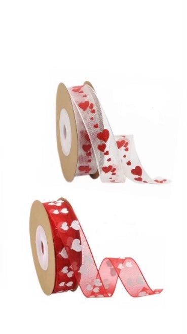 Heart Organza Ribbon