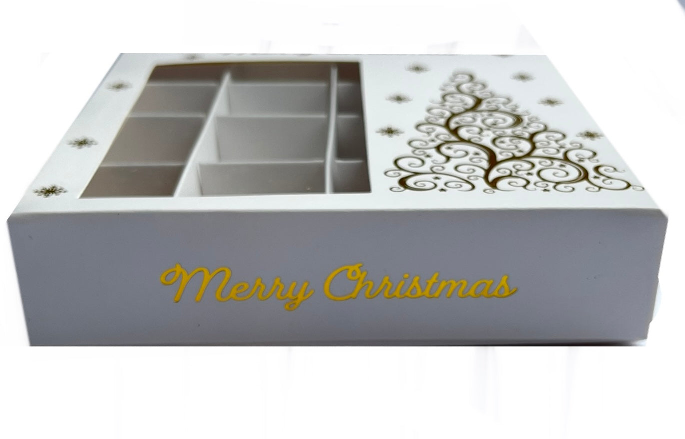 Empty Pick And Mix Box -Christmas Theme Gold Foil Printed