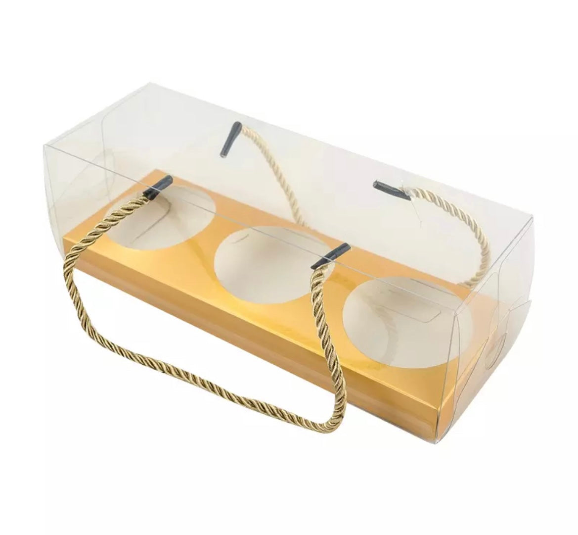 Luxury Cupcake Box 3 Hold-Gold