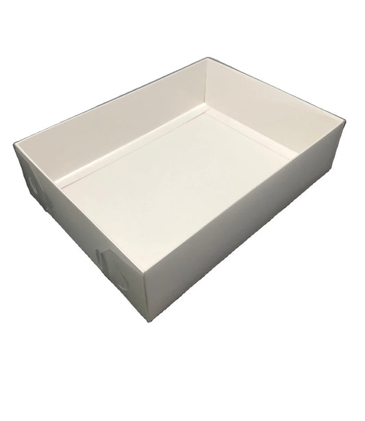 Clear Lid Box - White