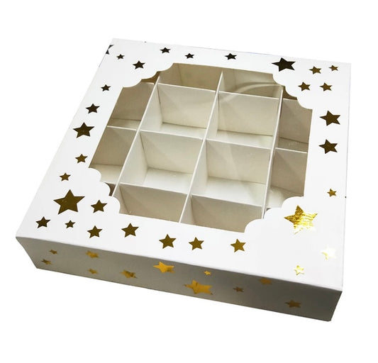 White box with Gold star