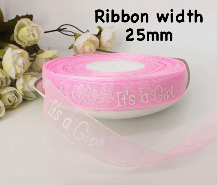 Sheer Pink Organza Ribbon